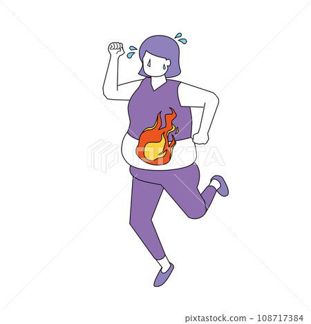 woman burning fat 108717384