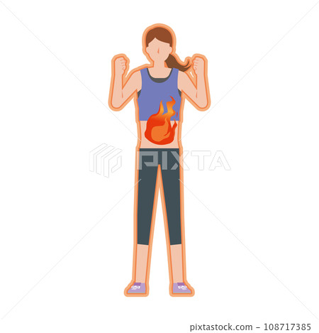 woman burning fat 108717385