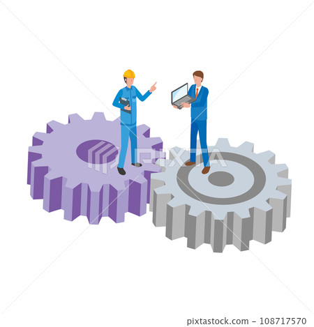 Image illustration of collaboration between departments Image illustration of collaboration between departments 108717570