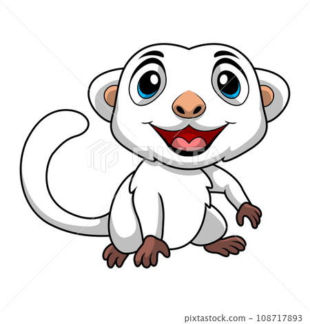 Cute cuscus cartoon on white background 108717893