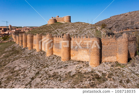 Castle of Berlanga de Duero. View from above. Province of Soria. Castile and Leon community 108718035