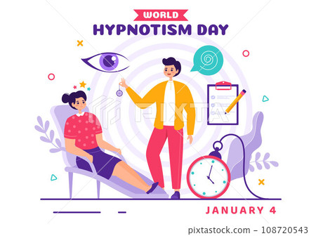 World Hypnotism Day Vector Illustration on 4 January with Black and White Spirals Creating an Altered State of Mind for Treatment Services World Hypnotism Day Vector Illustration on 4 January with Black and White Spirals Creating an Altered State of Mind for Treatment Services 108720543