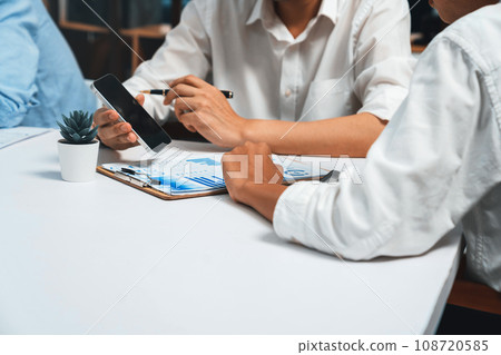 Diverse corporate audit team or company bookkeeper calculate account. Prudent Diverse corporate audit team or company bookkeeper calculate account. Prudent 108720585