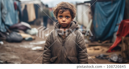 Civilian refugee affected from war and battle has no comeliness Civilian refugee affected from war and battle has no comeliness 108720845