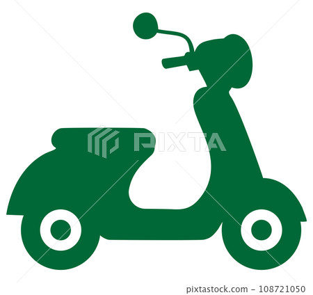 滑板車圖示綠色 108721050