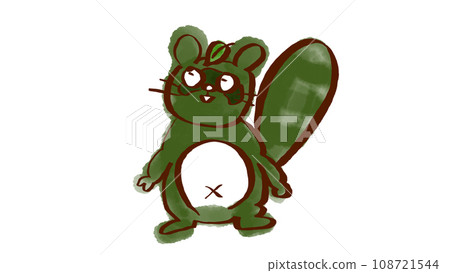 可愛的浣熊圖 108721544