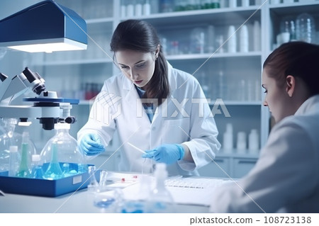 Modern laboratory for the study viruses. Modern laboratory for the study viruses. 108723138