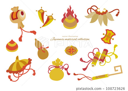 A pattern set full of traditional Japanese patterns A pattern set full of traditional Japanese patterns 108723626