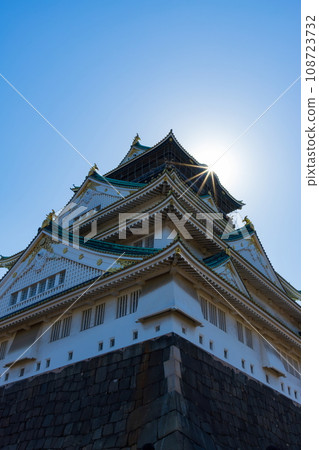 大阪城塔與陽光 大阪城塔與陽光 108723732