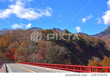 八岳東澤大橋秋葉景觀 八岳東澤大橋秋葉景觀 108724578