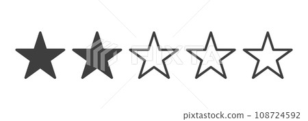 簡單的黑色兩星標記 108724592