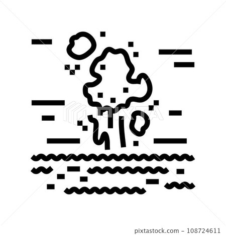 marine corrosion line icon vector illustration 108724611