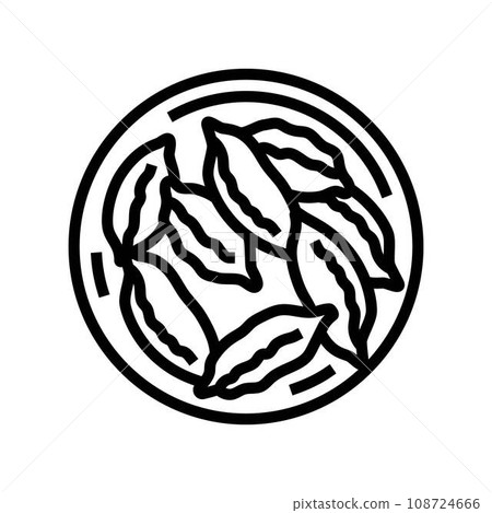 gyoza japanese food line icon vector illustration gyoza japanese food line icon vector illustration 108724666