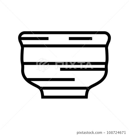 sake cup japanese food line icon vector illustration sake cup japanese food line icon vector illustration 108724671
