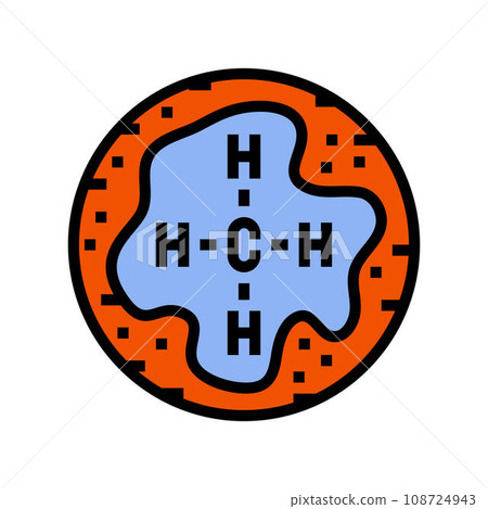 martian methane gas mars planet color icon vector illustration martian methane gas mars planet color icon vector illustration 108724943