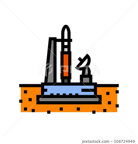 mars sample return mission planet color icon vector illustration 108724949