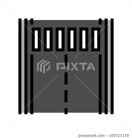 road marking civil engineer color icon vector illustration 108725130