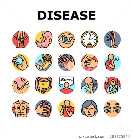 disease symptom health icons set vector 108725944