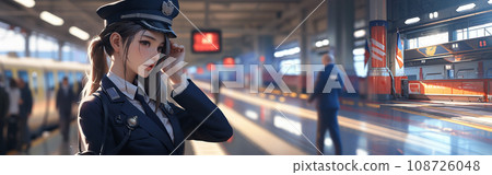 日本女性背景圖像向量風格插畫 108726048