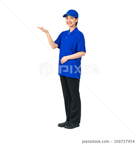 Woman wearing work clothes to guide Delivery staff Delivery worker Worker Cutout background transparent PNG Woman wearing work clothes to guide Delivery staff Delivery worker Worker Cutout background transparent PNG 108727954