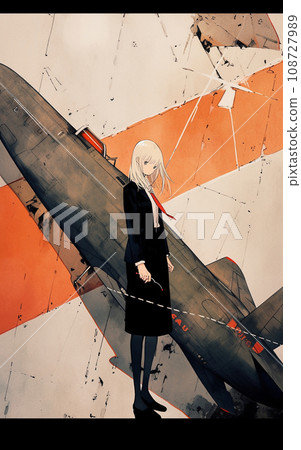 Abstract woman watercolor style illustration Abstract woman watercolor style illustration 108727989