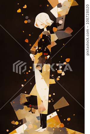 Abstract woman watercolor style illustration 108728020