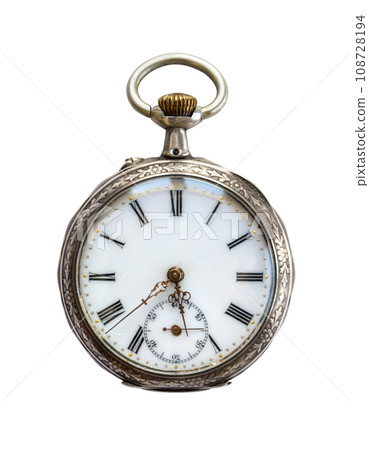 Pocket watch isolated on white background 108728194