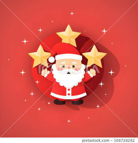Flat Santa Claus Extending Warm Greetings.GenerativeAI. Flat Santa Claus Extending Warm Greetings.GenerativeAI. 108728282