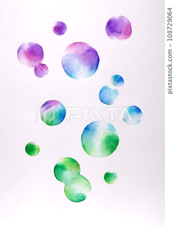 各種大小的彩色肥皂泡 各種大小的彩色肥皂泡 108729064