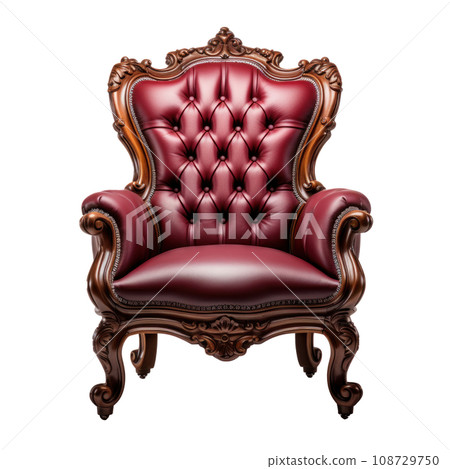 a red chair isolated a red chair isolated 108729750