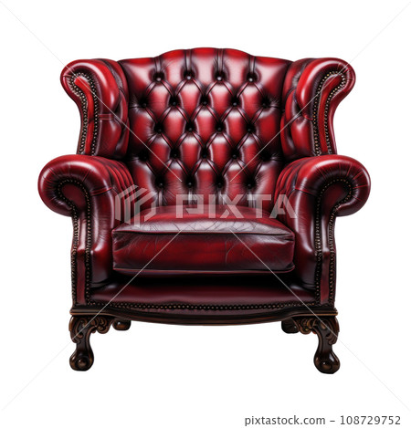 a red chair isolated 108729752