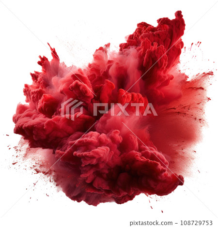 Red Holi, Holli, Holly. bright splash isolated 108729753