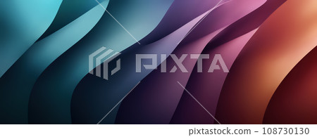 Multicolored Waves Gradient Abstract Background 108730130