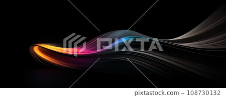Abstract Background with Multicolored Energy Flow in the Dark 108730132