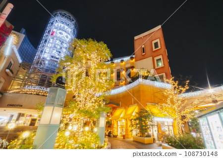 Kawasaki's commercial complex "Lacittadella" - Illuminations illuminating the city [Kawasaki City, Kanagawa Prefecture] 108730148