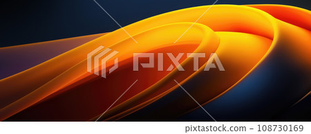 3D Abstract Design Background with Wavy Shapes 3D Abstract Design Background with Wavy Shapes 108730169