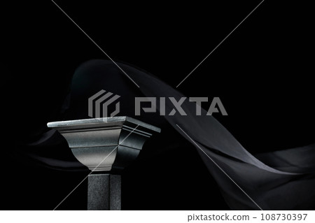 Luxury black platform for showing your products on a dark background. Luxury black platform for showing your products on a dark background. 108730397