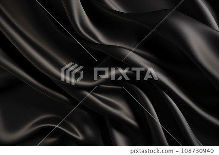 Black Luxury Fabric Background Texture 108730940