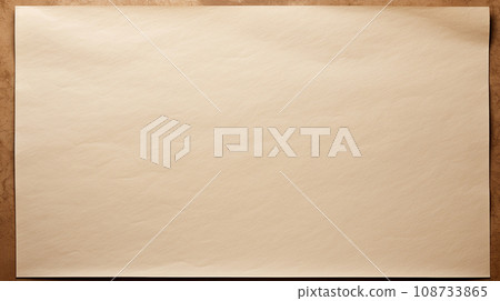 Blank A4 Horizontal Old Paper Mockup 108733865