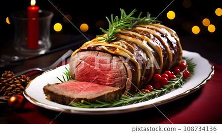 Beef Wellington, tenderloin dish 108734136