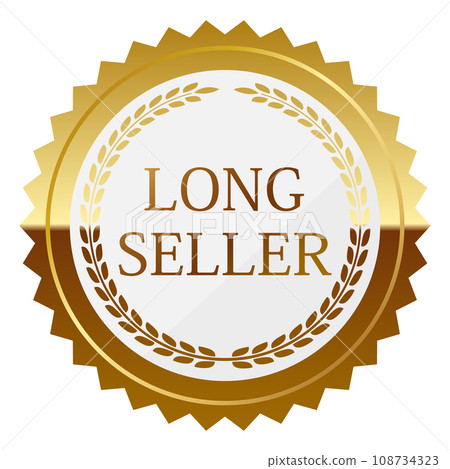 Luxury long-selling emblem white and gold Luxury long-selling emblem white and gold 108734323