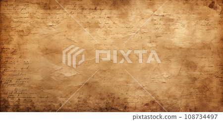 abstract background of old paper imitation of old letters, newspapers. retro style, vintage 108734497