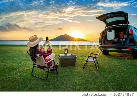 Tourist enjoying at the lake in Pa Sak Jolasid dam, Lopburi, Thailand. Tourist enjoying at the lake in Pa Sak Jolasid dam, Lopburi, Thailand. 108734857