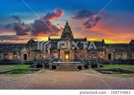 Prasat hin phanom rung in Buriram, Thailand. 108734861