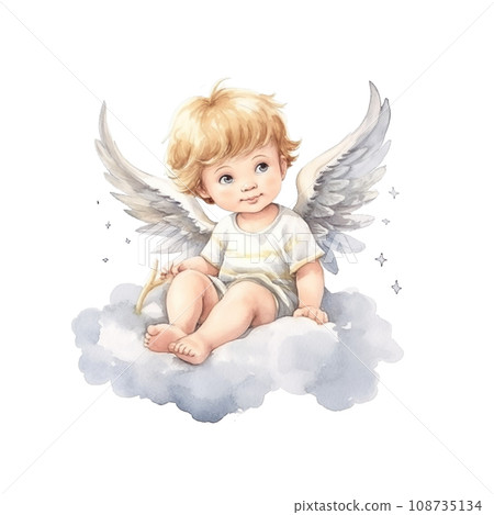 baby angel - Stock Illustration [108735134] - PIXTA