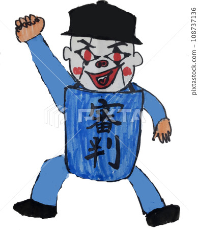 Baseball umpire calling out 108737136