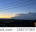 Sunset and Cumulonimbus cloud 108737365