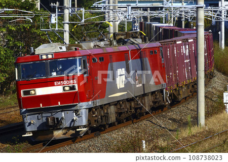 Kagoshima Main Line EH500 freight train Kagoshima Main Line EH500 freight train 108738023