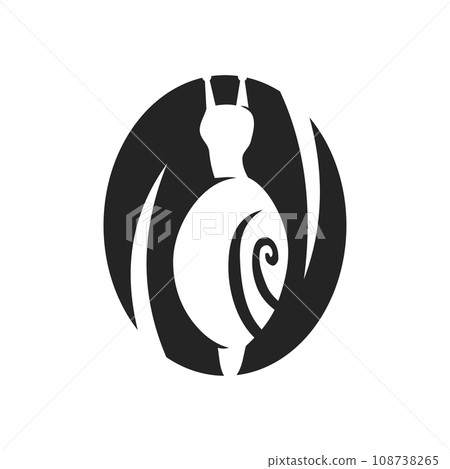 Snail logo template Isolated. Brand Identity. Icon Abstract Vector graphic Snail logo template Isolated. Brand Identity. Icon Abstract Vector graphic 108738265