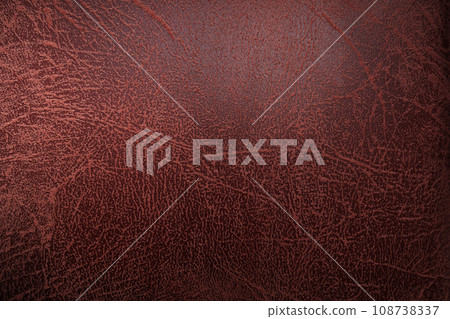 Old red leather cushion surface 108738337